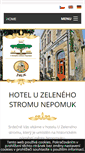 Mobile Screenshot of hotelnepomuk.cz